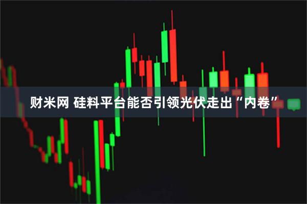财米网 硅料平台能否引领光伏走出“内卷”