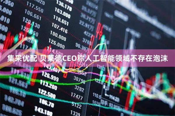 集采优配 贝莱德CEO称人工智能领域不存在泡沫