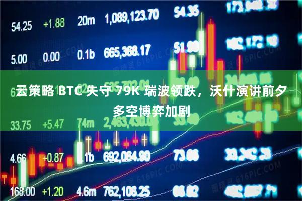 云策略 BTC 失守 79K 瑞波领跌，沃什演讲前夕多空博弈加剧